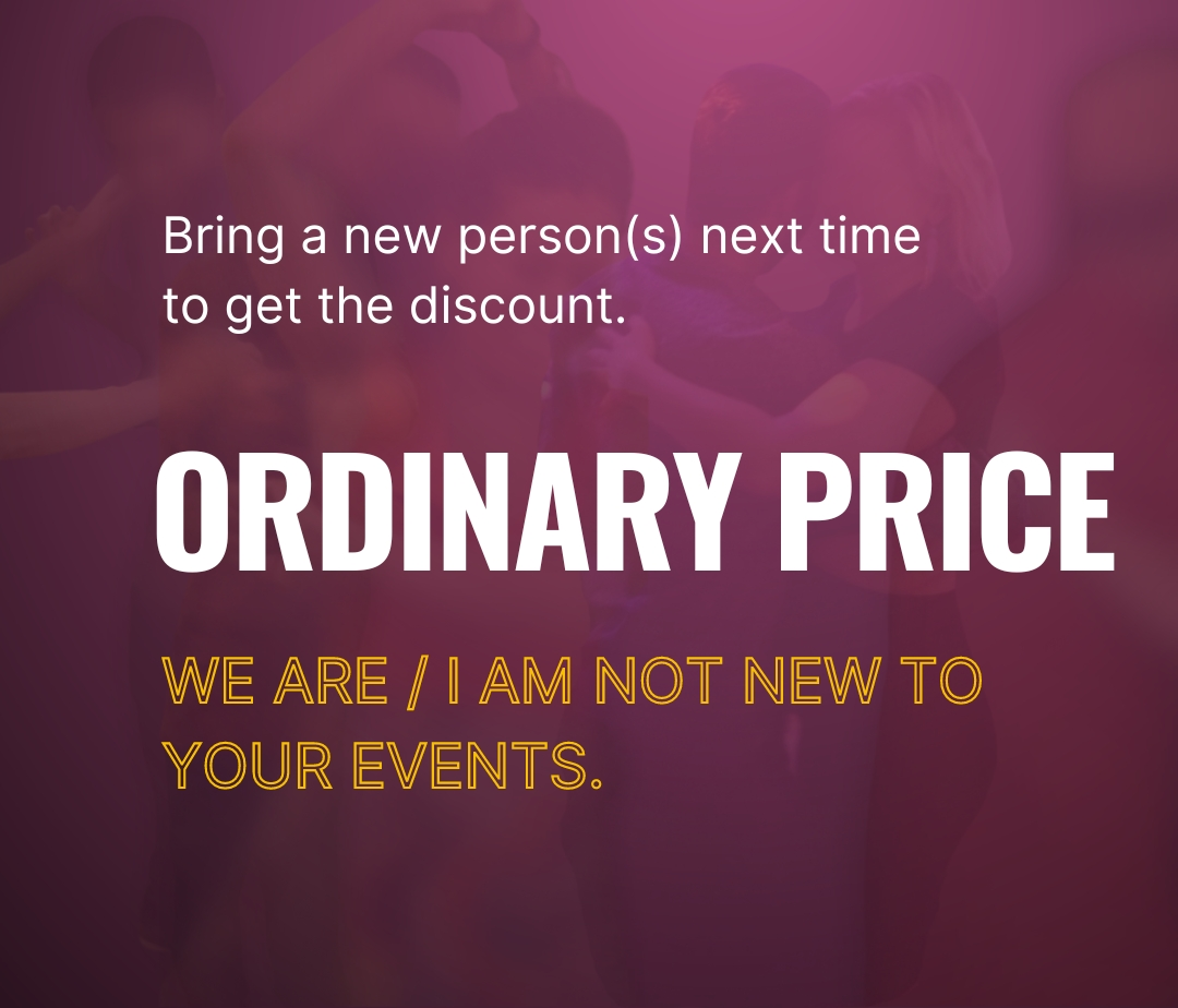 We are / I am not new to your events.